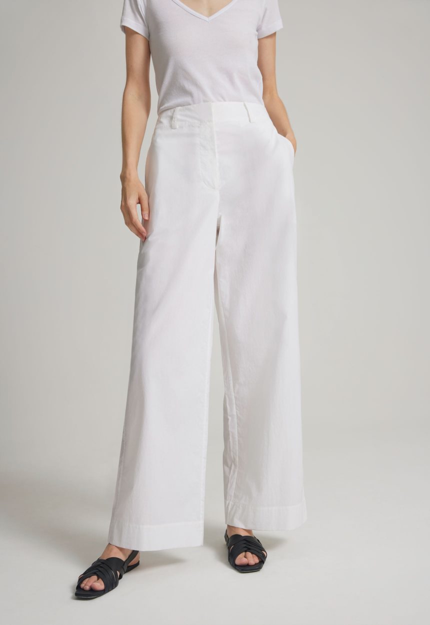 Jac + Jack Adrien Cotton Pant - White